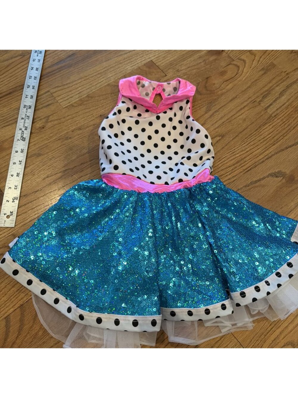 WEISSMAN SMALL CHILD BLUE PINK DANCE DRESS COSTUME SMALL CHILD 9767
